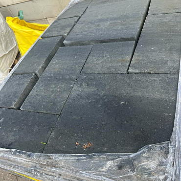 Restpartij Schagen: 11,88m2  Wildverband Grijs/Zwart