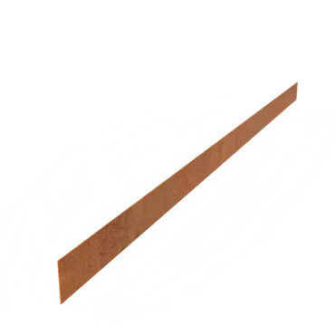 Kantopsluiting Recht Cortenstaal 2 mm 230x10 cm