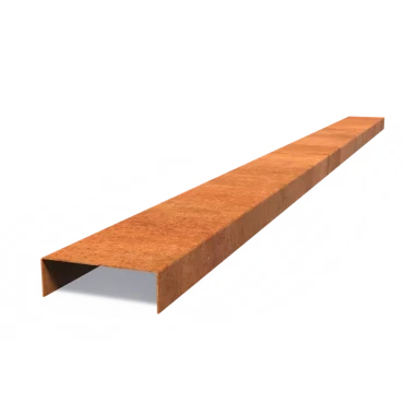 Overzetprofiel recht Cortenstaal 2 mm 230x15,4x5 cm