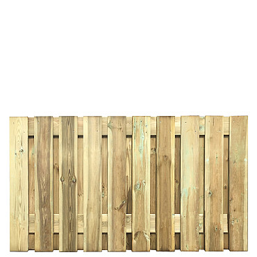 Grenen Tuinscherm 21-Planks Scherm Recht Verticaal 180x90 cm