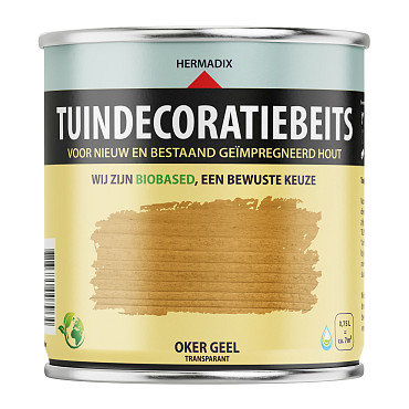 Tuindecoratiebeits Oker Geel Transparant  - 750 ml
