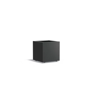 Plantenbak Carrez met wielen aluminium 60x60x60 cm
