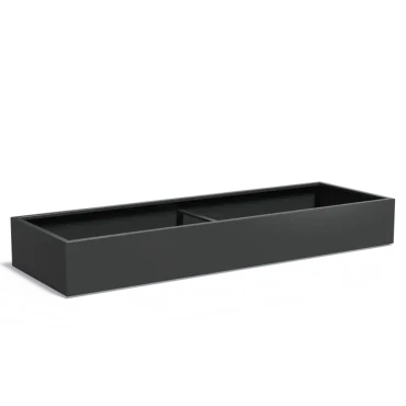 Plantenbak Carrez met bodem aluminium 300x100x40 cm