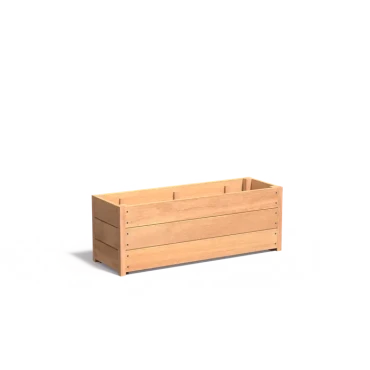 Plantenbak Carrez met bodem hardhout 120x40x43,5 cm