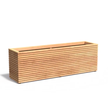 Plantenbak Malaga Rhombus hardhout 200x50x60,8 cm