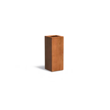 Plantenbak Carrez met bodem cortenstaal 40x40x100 cm