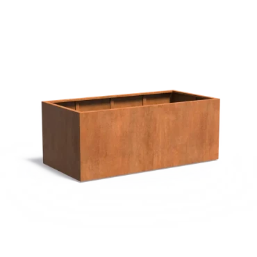 Plantenbak Carrez met bodem cortenstaal 200x100x80 cm