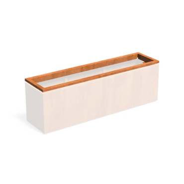 Carrez in-lite Ready cortenstaal opzetrand voor verlichting 200x50x8,9 cm