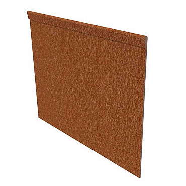 Stalen Kantopsluiting Corten Staal Geplet 230x0.2x29 cm