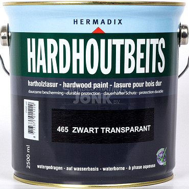 Hardhoutbeits 465 Zwart Transparant - 2500 ml