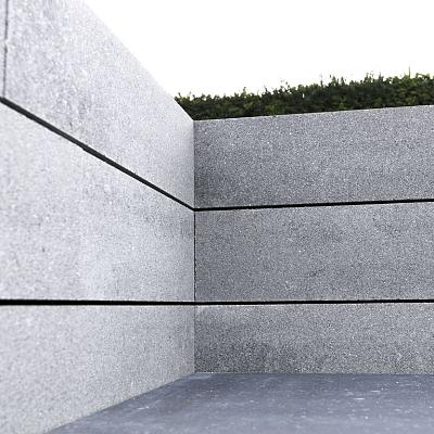 stapelblok muurelement afscheiding patioblok  modular  mbi border modern tijdloos