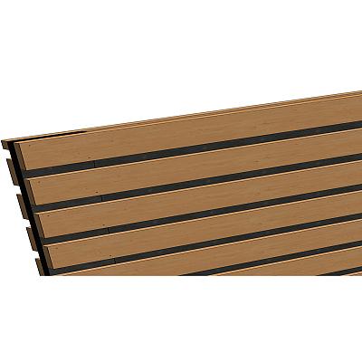 Douglas fijnbezaagd plankenscherm met zwarte binnenkant, 15-planks 19 mm 180x180 cm