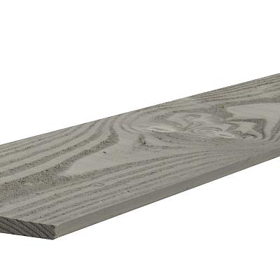 Douglas zweeds rabat plank, 1,1-2,7 x 19,3 x 300 cm., grijs gespoten