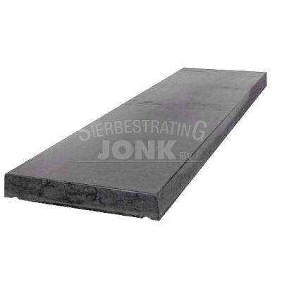 Bont Chromatisch Ruim muurafdekb vlak 17x100x5 zwart beton - Sierbestrating Jonk B.V.