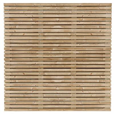 Tuinscherm Oostende, geschaafd geïmpregneerd vuren, 59-planks, 180x180 cm