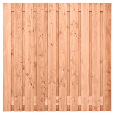 Tuinscherm Zwarte Woud , geschaafd onbehandeld Douglas hout, 21-planks, 180x180 cm