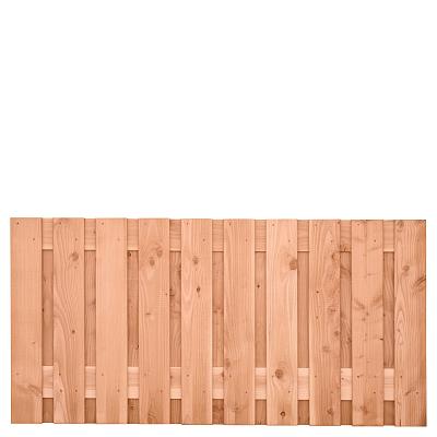 Tuinscherm Zwarte Woud , geschaafd onbehandeld Douglas hout, 21-planks, 180x90 cm