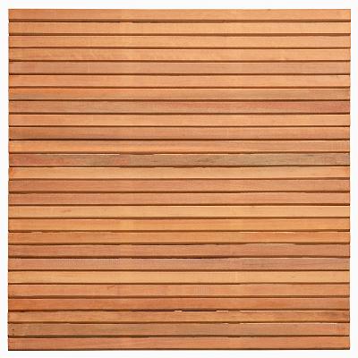 Rhombus scherm Wichmond geschaafd onbehandeld bangkiraihout 26-planks 180x180 cm