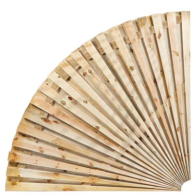 Kwartronde cirkel dubbelzijdig geschaafd geïmpregneerd grenen 150x150 cm