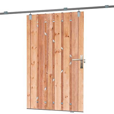 Schuifdeur incl. rail, geschaafd onbehandeld Red Class hout 130x195 cm