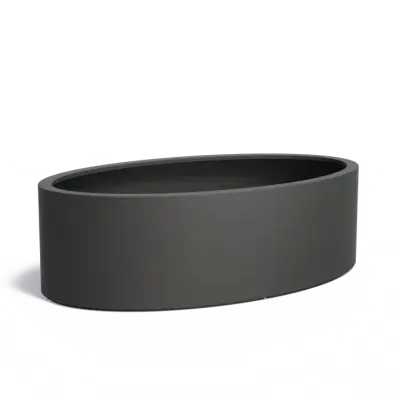 Ellipse met bodem polyester 200x120x60 cm