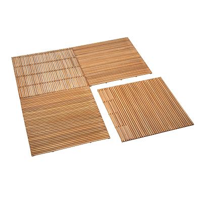 Tuintegel Yogyakarta 100x100x2 cm geolied, geschaafd bangkirai