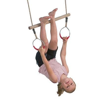 Houten ringtrapeze