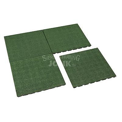 Rubber tegel groen 50x50x2,5 cm