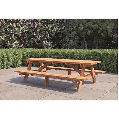 Picknicktafel Giant geolied hardhout 250x160x75 cm