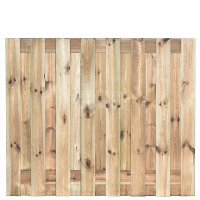 Tuinscherm Coevorden geschaafd geïmpregneerd grenen 17-planks, 180x150 cm