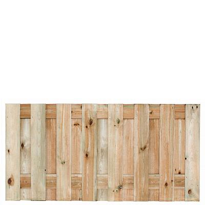 Tuinscherm Coevorden geschaafd geïmpregneerd grenen 17-planks, 180x90 cm