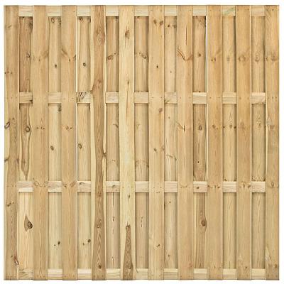 Tuinscherm Ermelo fijnbezaagd geïmpregneerd grenen 23-planks, 180x180 cm