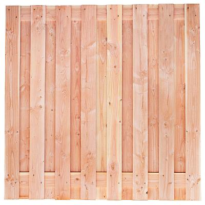 Tuinscherm Winterberg fijnbezaagd, onbehandeld Douglashout 17-planks 180x180 cm