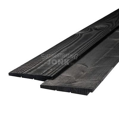 JWOODS Zweeds Rabat Plank 1,1-2,7x19,5x300 cm, Zwart Gedompeld Actie