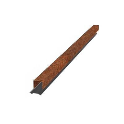 Cortenstaal overzetprofiel 5x5x5 cm (lengte 150 cm)