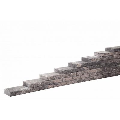 moderno muurelement stapelblok bloembak muur afscheiding tuin zwart grijs antraciet redsun line block