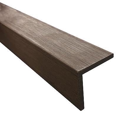 NewTechWood aluminium co-extrusie hoekprofiel rhombus t.b.v. wandbekleding 6x6x300 cm Ipé