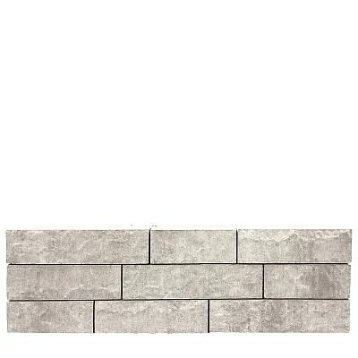 Muur element stapelblok afscheiding tuin border zwart leisteen natuurlijk