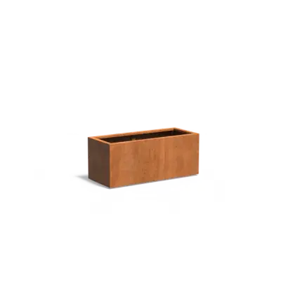 Plantenbak Carrez met bodem cortenstaal 120x50x50 cm