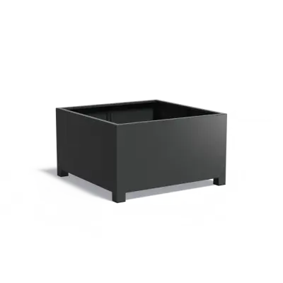 Plantenbak Carrez met poten aluminium 140x140x80 cm