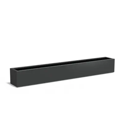 Plantenbak Carrez met bodem aluminium 300x40x40 cm