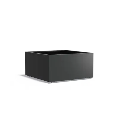 Plantenbak Carrez met wielen aluminium 120x120x60 cm