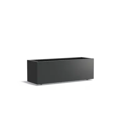 Plantenbak Carrez met wielen aluminium 150x50x50 cm