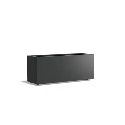 Plantenbak Carrez met wielen aluminium 150x50x60 cm
