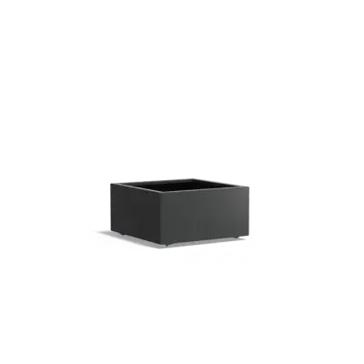 Plantenbak Carrez met wielen aluminium 80x80x40 cm