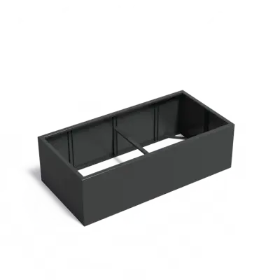 Plantenbak Carrez zonder bodem aluminium 200x100x60 cm