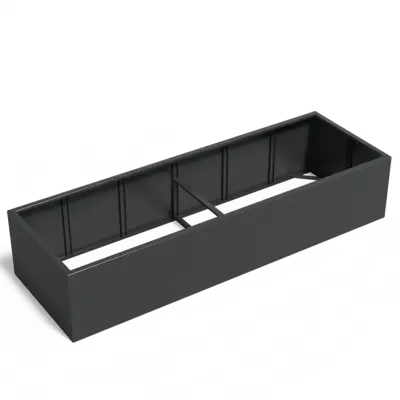 Plantenbak Carrez zonder bodem aluminium 300x100x60 cm