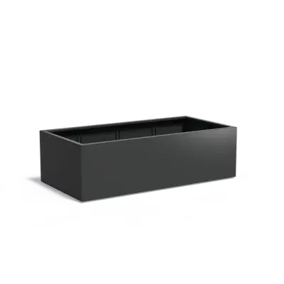 Plantenbak Carrez met bodem aluminium 200x100x60 cm