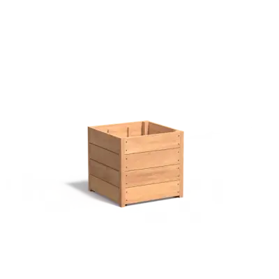Plantenbak Carrez met bodem hardhout 60x60x57,4 cm