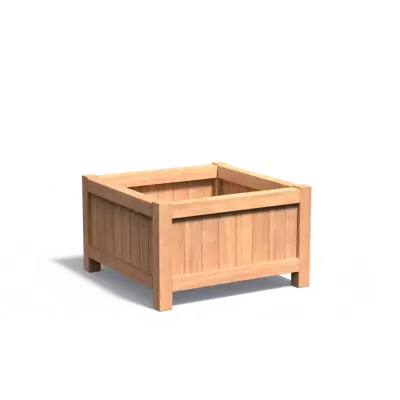 Plantenbak Valencia hardhout 100x100x60 cm